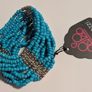 Turquoise Multi-Strand Beaded Bracelet